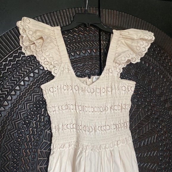 NEW Sea New York Everleigh eyelet dress midi small s - Picture 5 of 7
